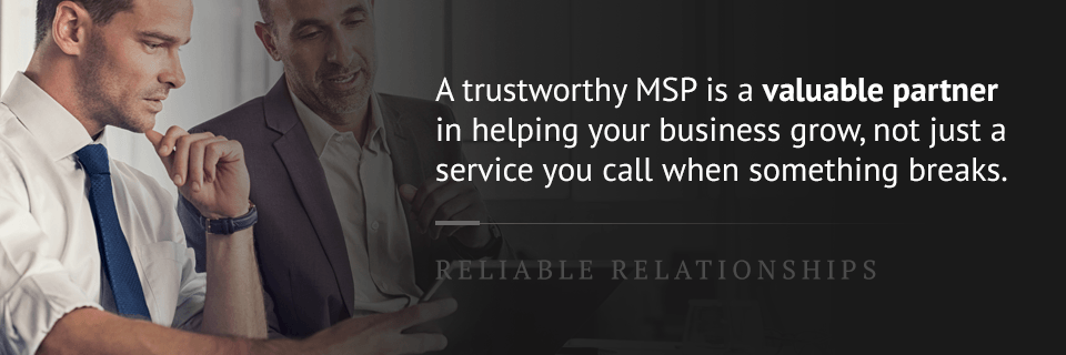MSP is a valuable business partner