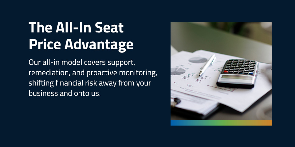 The all-in seat price advantage