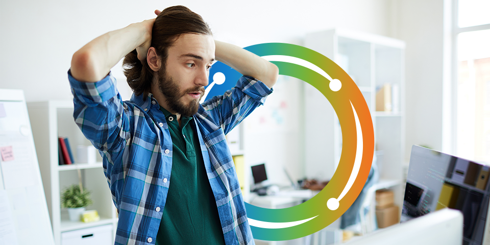 A man upset over IT disasters happening to him