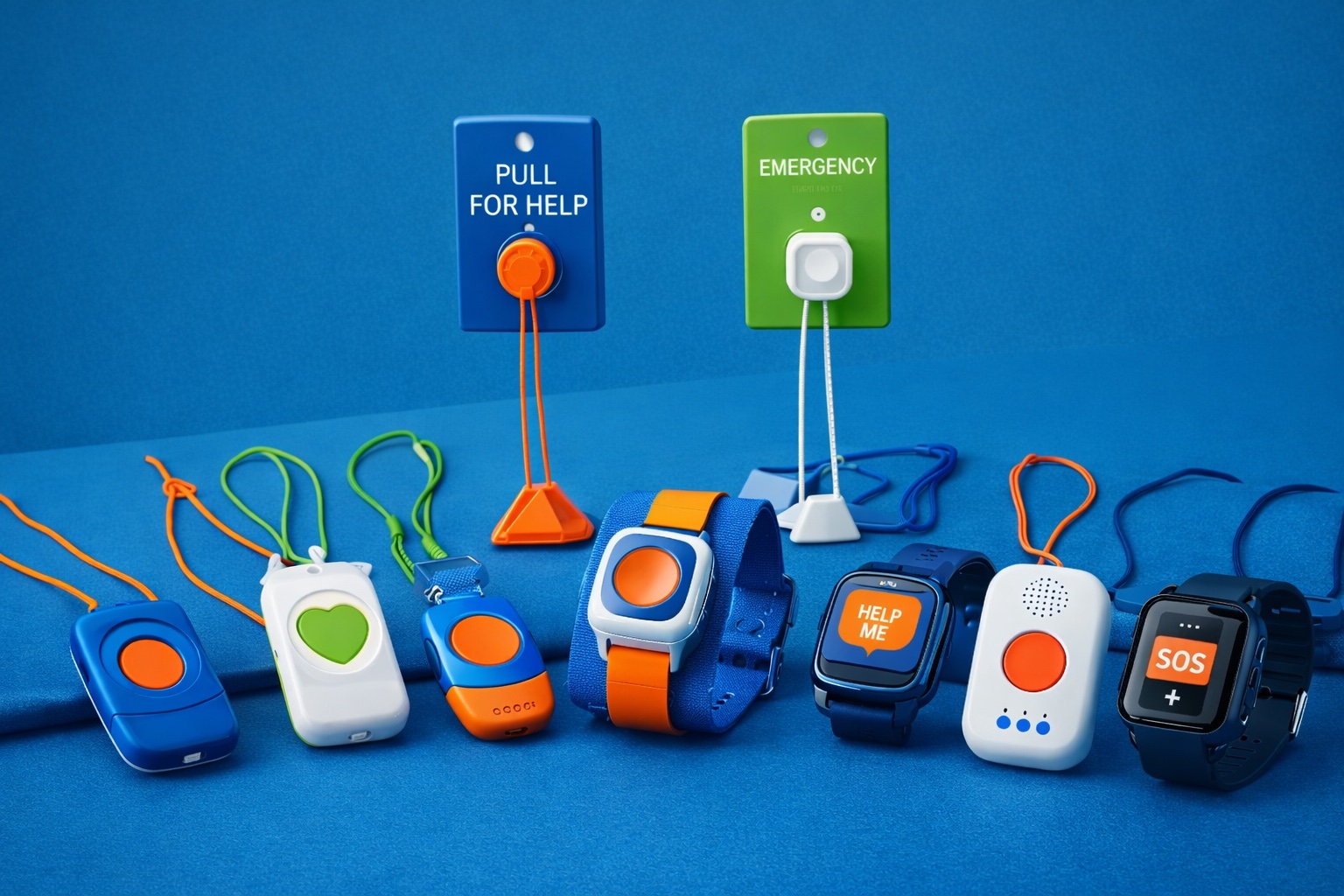 personal emergency devices displayed