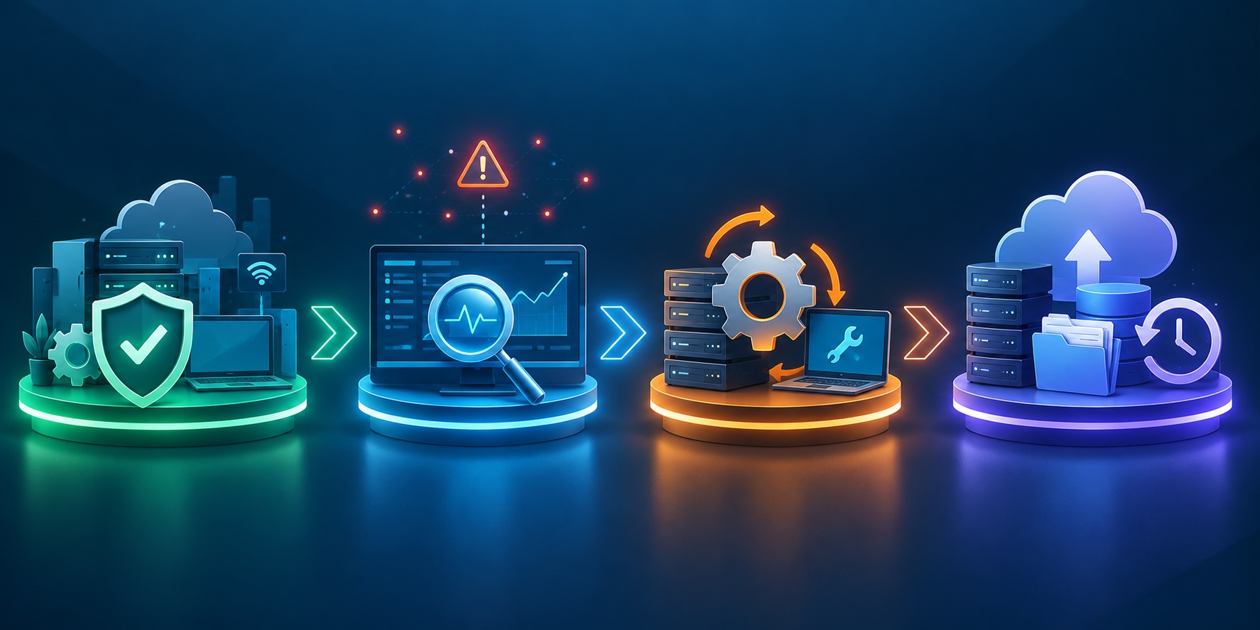 Business Blog Layout How Managed IT Reduces Outages & Risk for Business - Morefield ...