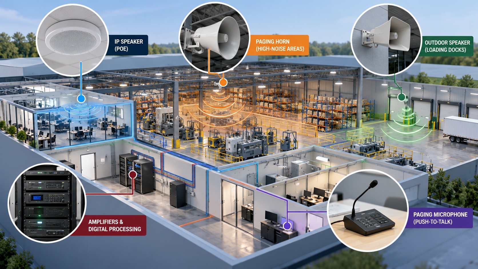 Industrial-Paging-System-Infographic